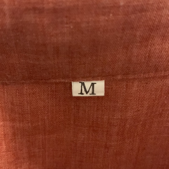 Womens medium red button down shirt blouse - Picture 2 of 4